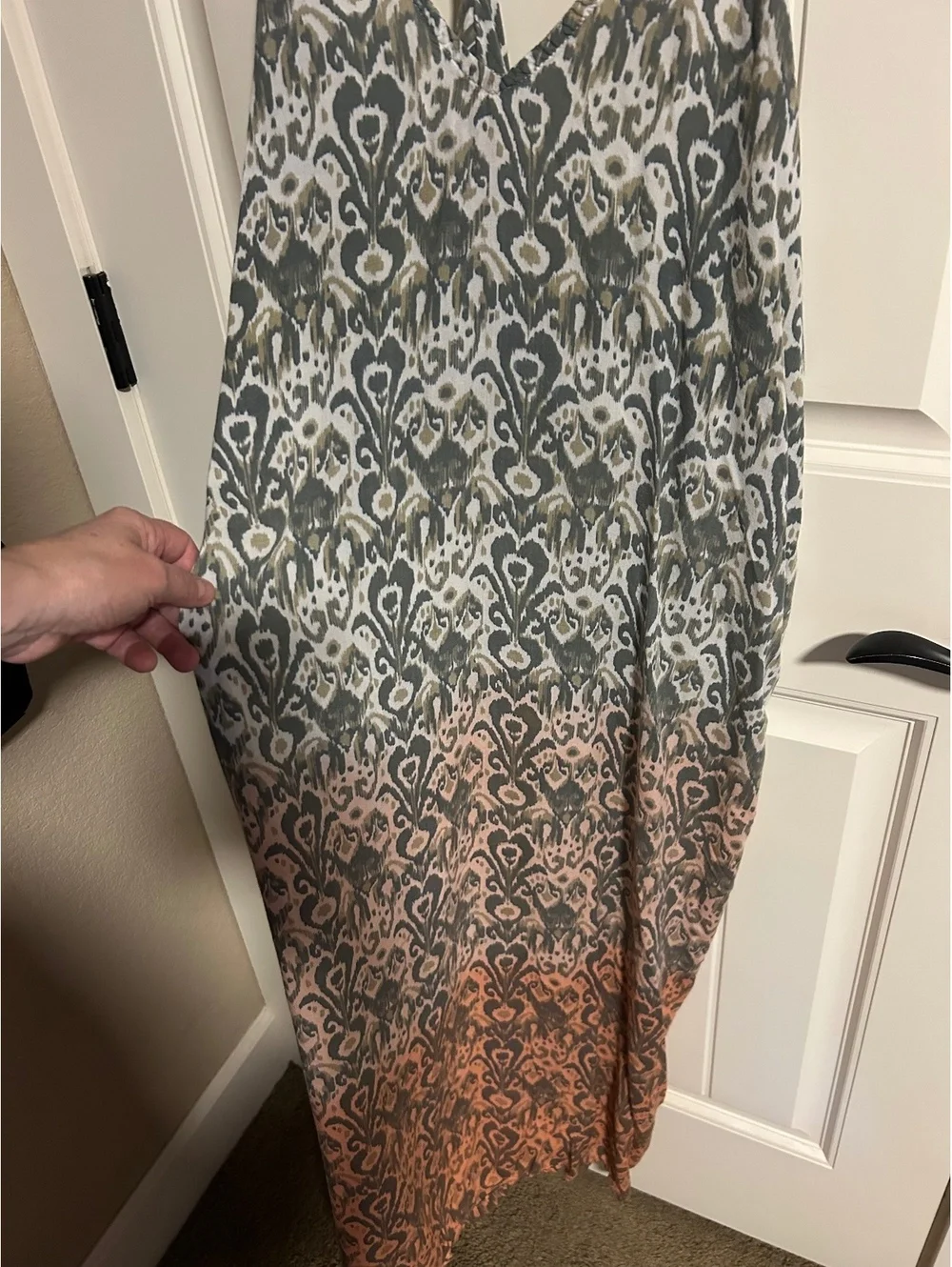 Bali Queen summer maxi dress ombre drape back